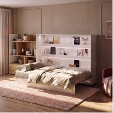 Sienas gulta 140 BED CONCEPT BC-04, balts